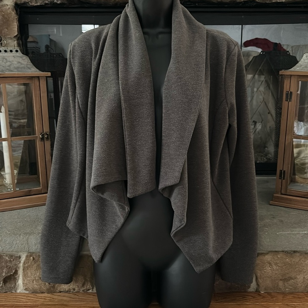 Bobi Black open front cardigan size Medium